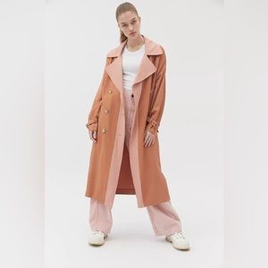 Native Youth two tone trench coat
